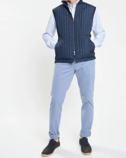 Doudoune sans manches bleue