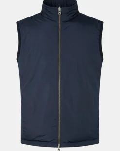 Doudoune sans manches bleue