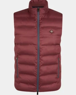 Doudoune sans manches bordeaux