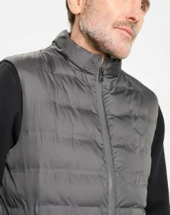 Doudoune sans manches gris foncé