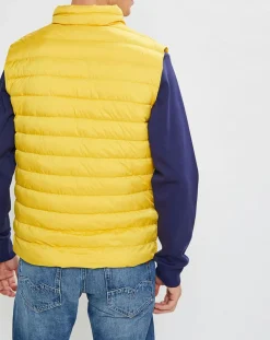 Doudoune sans manches jaune