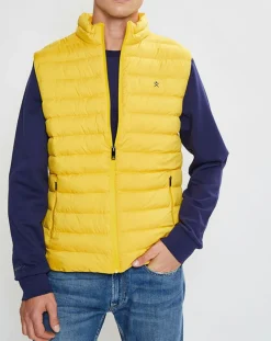 Doudoune sans manches jaune