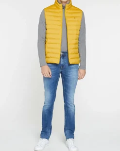 Doudoune sans manches jaune