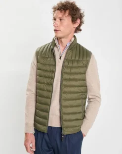 Doudoune sans manches kaki