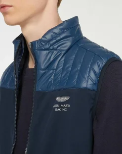 Doudoune sans manches Soft Shell Aston Martin Racing bleu marine