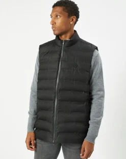 Doudoune sans manches unie noire