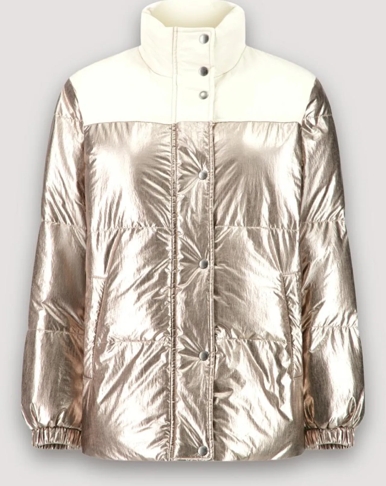 Doudoune Volfy Foil écru/bronze
