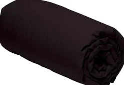 Drap housse 100% Percale de Coton noir