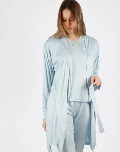 Déshabillé Soft Secret bleu ciel