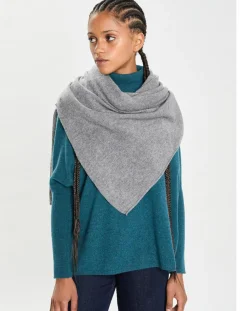 Echarpe 100% Cachemire Cascade grise