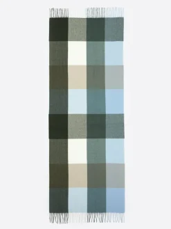Echarpe à carreaux verte - 180x70 cm