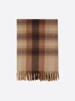 Echarpe à rayures noisette - 184x70 cm