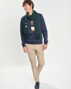 Echarpe en Laine mélangée Harry Dog vert foncé - 180x30 cm