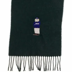 Echarpe en Laine mélangée Harry Dog vert foncé - 180x30 cm