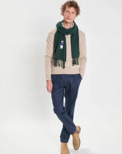 Echarpe en Laine mélangée Harry Dog vert foncé - 180x30 cm