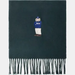 Echarpe en Laine mélangée Harry Dog vert foncé - 180x30 cm