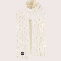 Echarpe en Laine mélangée Kou ivoire - 185x14 cm