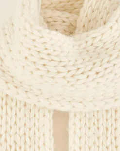 Echarpe en Laine mélangée Kou ivoire - 185x14 cm