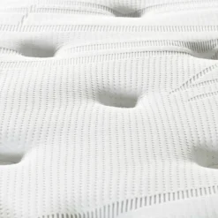 Ensemble Matelas + Sommier en bois Privilège anthracite/blanc - 160x200 cm