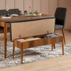 Ensemble Table + 2 Chaises + 1 Banc Vina 1053 beige/anthracite