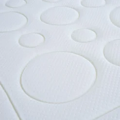 Ensemble Tivoli Matelas Mémoire de forme + Sommier Bois blanc/noir - 90x200 cm