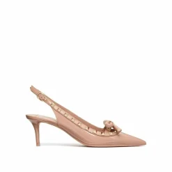 Escarpins à bride arrière en cuir nus