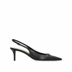 Escarpins à bride arrière en cuir noirs