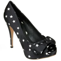 Escarpins Dolce & Gabbana étoilés noir/blanc - Talons 12 cm