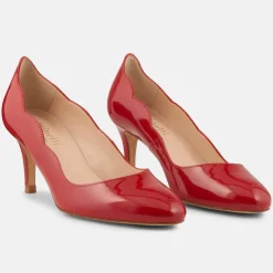Escarpins en Cuir Elo rouges - Talon 6 cm