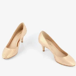 Escarpins en Cuir Hullya roses - Talon 7 cm