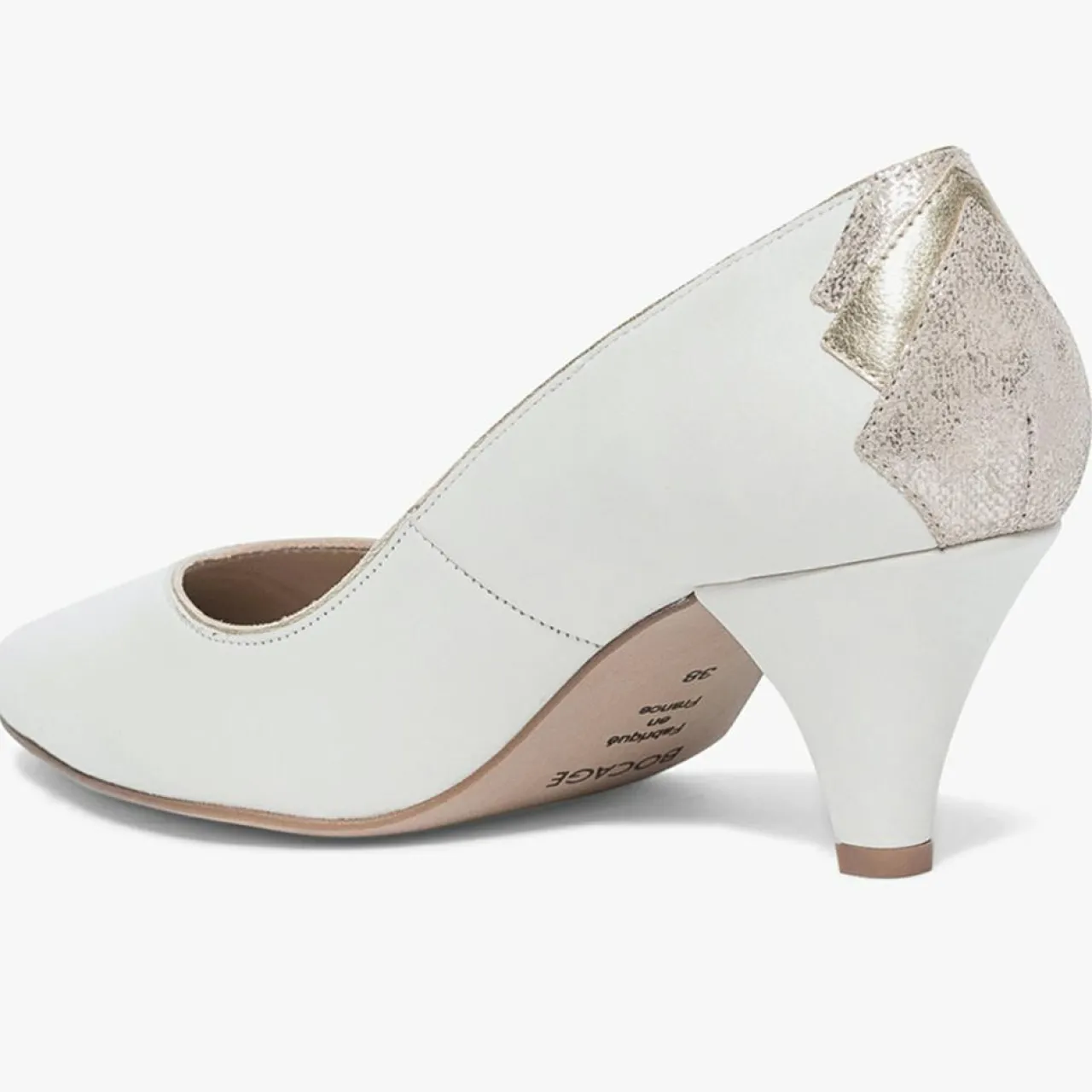 Escarpins en Cuir Izold blancs - Talon 6 cm