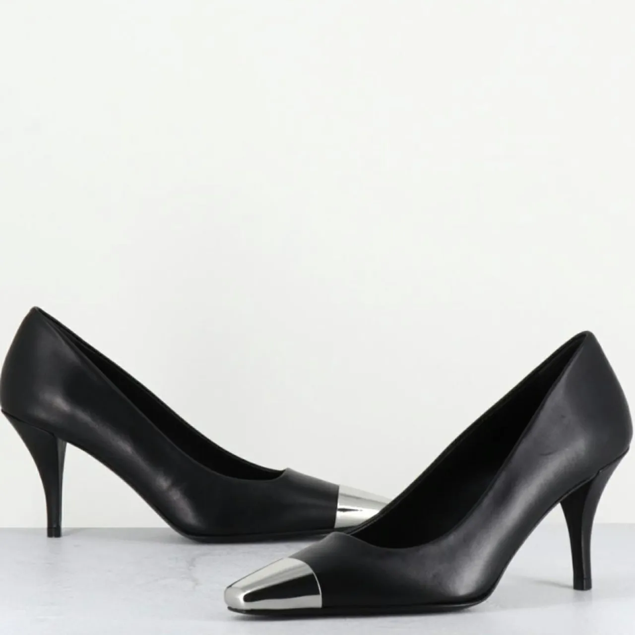 Escarpins en Cuir kecha noirs - Talon : 7.5cm