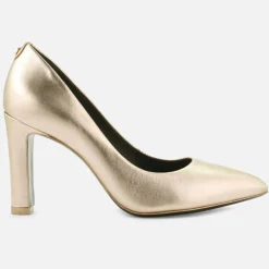 Escarpins en Cuir Romanne platine - Talon 9 cm