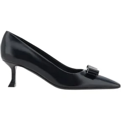 Escarpins en Cuir Siwar noirs - Talon 6 cm