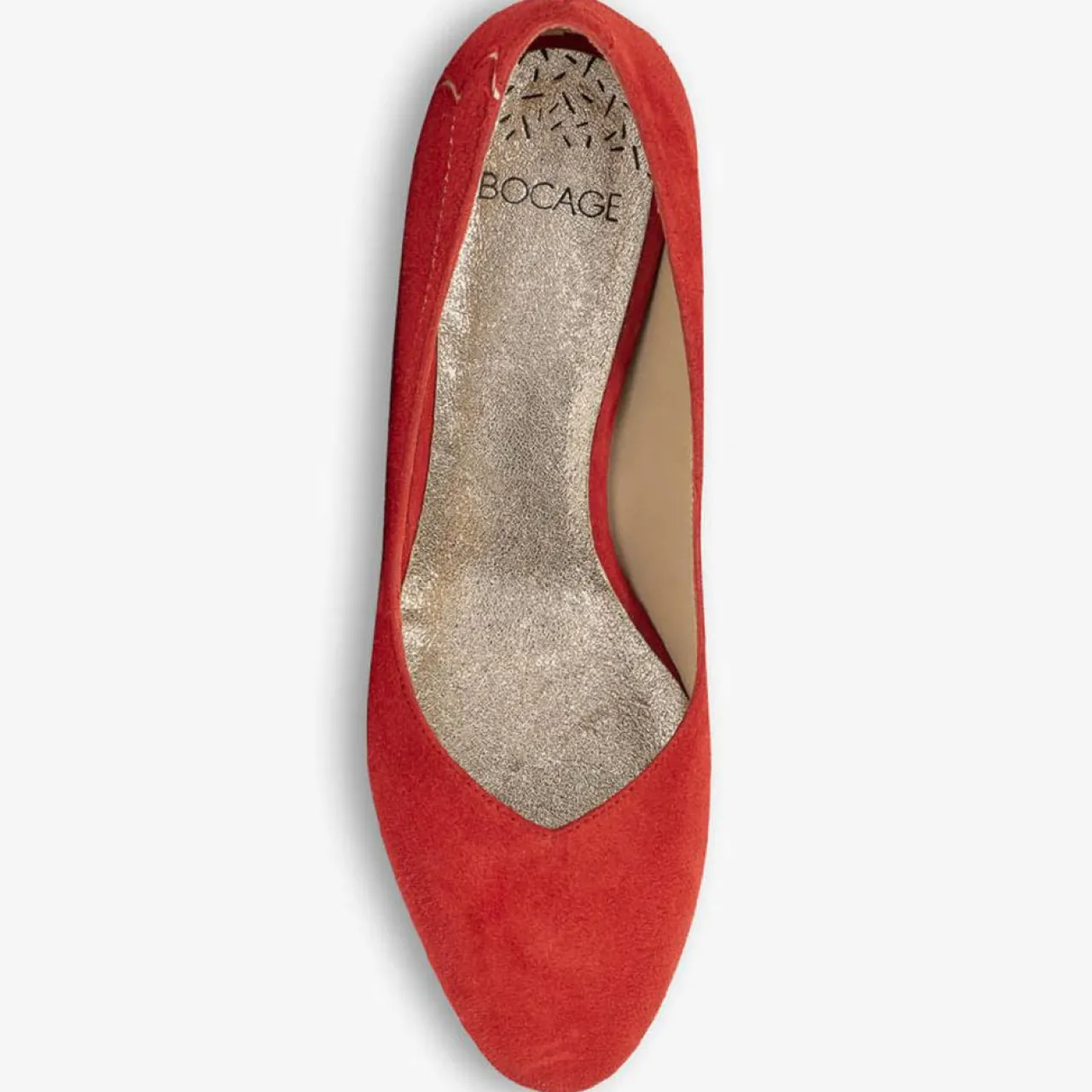 Escarpins en Velours de Cuir Irlande rouges - Talon 5 cm