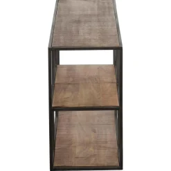 Etagere basse manguier stockholm naturel ciré - 140x35x60 cm