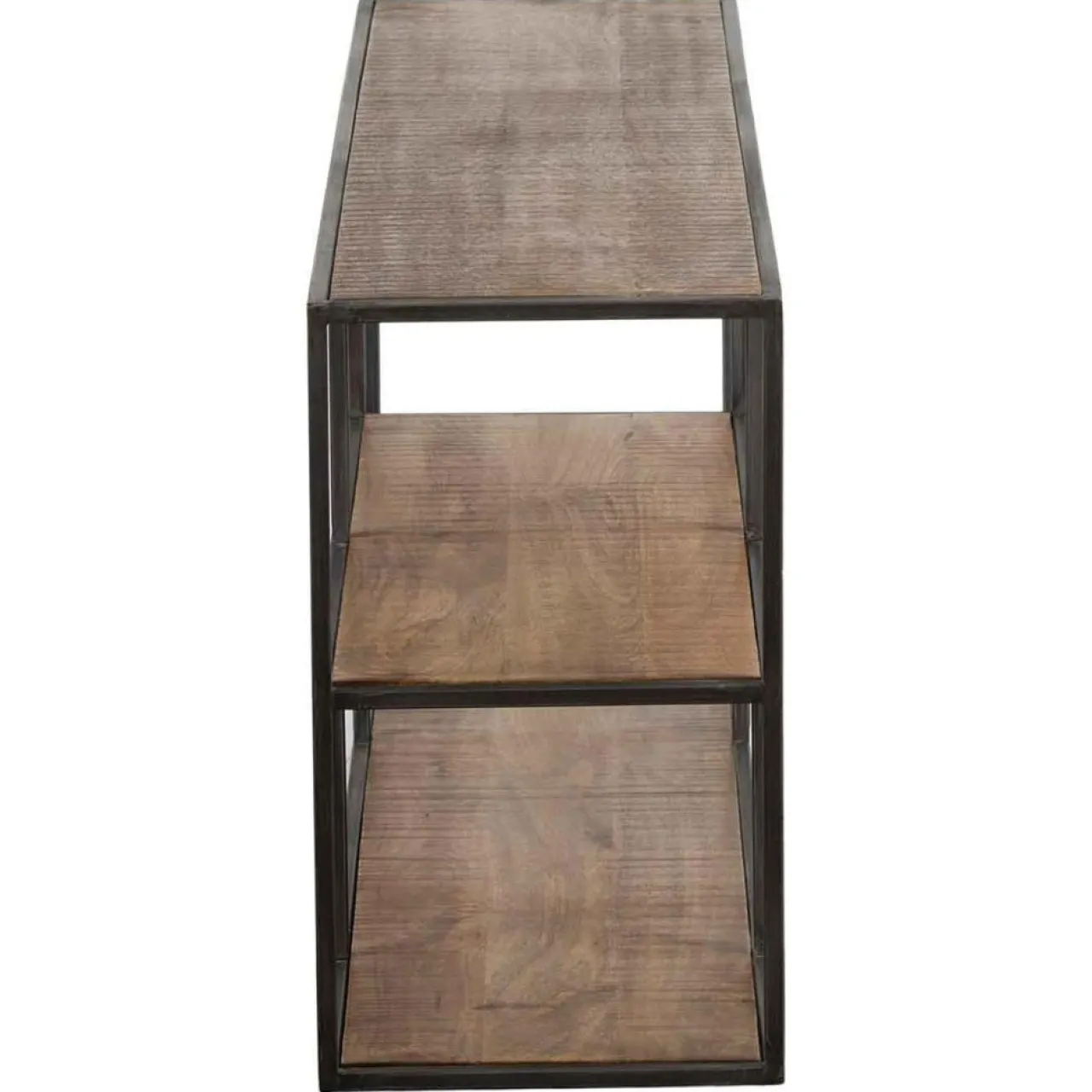 Etagere basse manguier stockholm naturel ciré - 140x35x60 cm