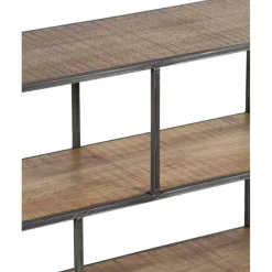 Etagere basse manguier stockholm naturel ciré - 140x35x60 cm