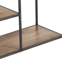 Etagere basse manguier stockholm naturel ciré - 140x35x60 cm