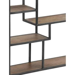 Etagere destructurée bois manguier stockholm naturel ciré - 77x22x79 cm