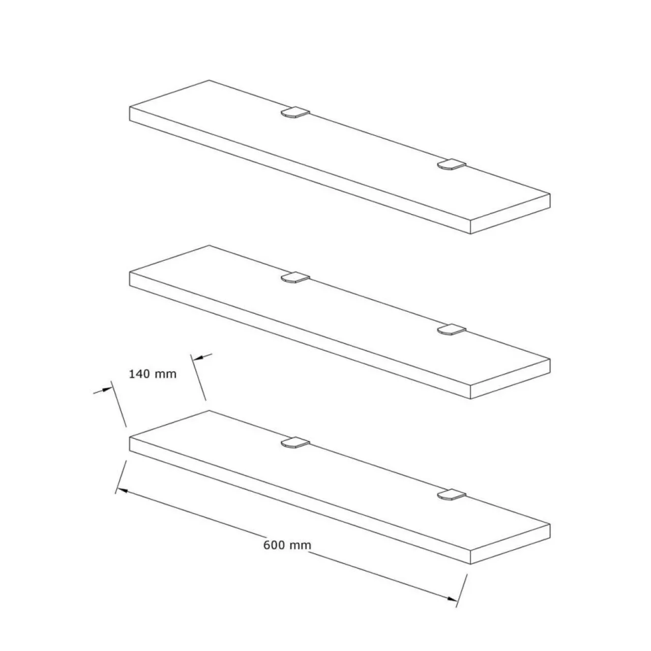 Etagère murale Boss blanche