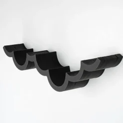 Etagère papier toilette wc018 noire - 62x9x16 cm