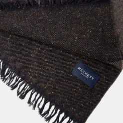 Etole en Laine mélangée à larges rayures marron