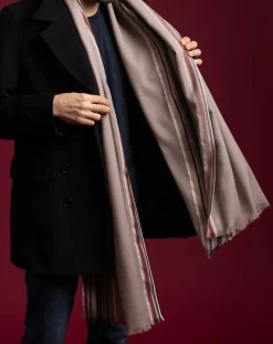 Etole en Laine, Soie & Cachemire Méridien beige - 70x200 cm