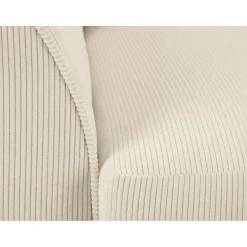 Fauteuil Quince Velours côtelé beige clair - 97x92x80 cm