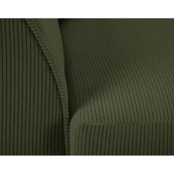 Fauteuil Quince Velours côtelé vert - 97x92x80 cm