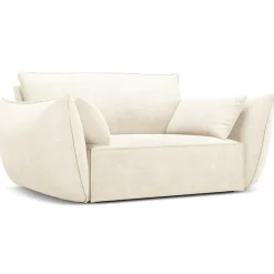 Fauteuil Vanda beige clair - 128x100x85 cm