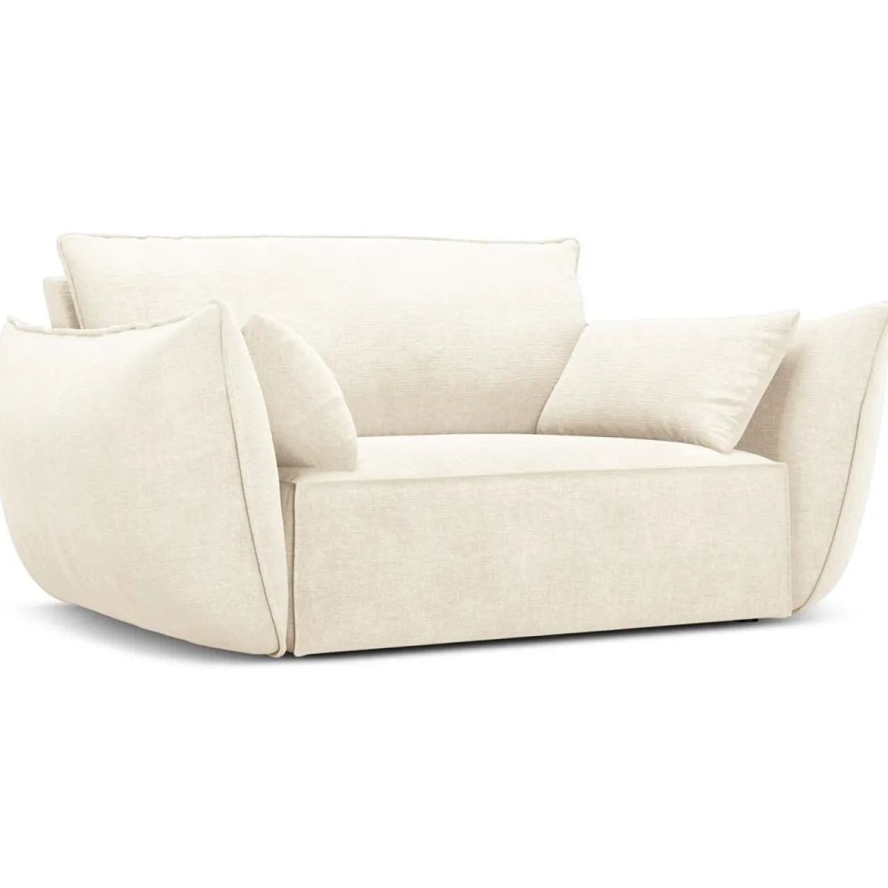 Fauteuil Vanda beige clair - 128x100x85 cm