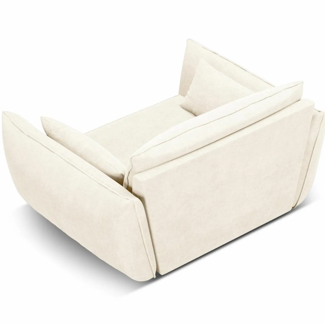 Fauteuil Vanda beige clair - 128x100x85 cm