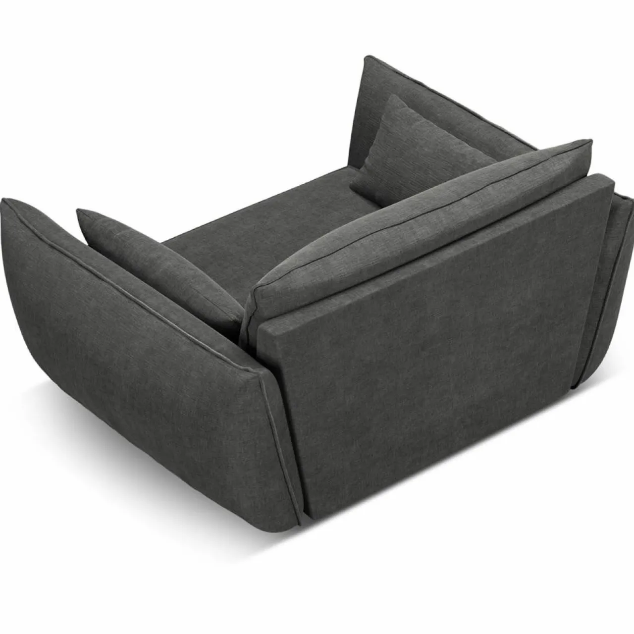 Fauteuil Vanda gris - 128x100x85 cm